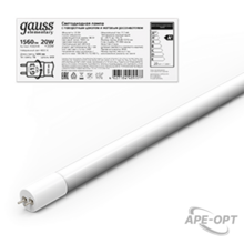 Изображения товара Лампа светодиодная Elementary T8 20W 1560lm 4000K G13 1200mm стекло поворотная LED 1/30 | 93029-R | Gauss