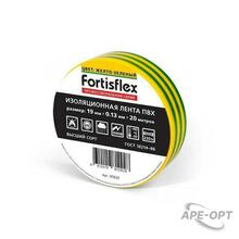 Изображения товара Изолента ПВХ 19х0.13x20 (ж/з) | 90824 | Fortisflex