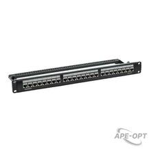 Изображения товара Патч-панель модульная 19", 1U,CAT6A, 24 порта RJ45, экранированная | RN6APPF24 | DKC