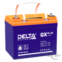 Изображения товара Аккумуляторная батарея Solar серии GX 12-33 12В/33Ач | GX 12-33 | DELTA
