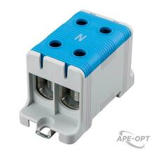 Изображения товара Клемма вводная силовая КВС 16-95мм² 2-рядная синяя распределительная | 11-2116 | REXANT