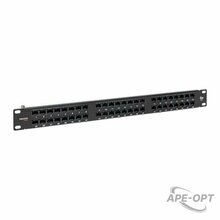 Изображения товара Патч-панель высокой плотности TERACOM PRO 19'' Cat.5E 1U неэкранированная UTP 48 портов RJ-45 Dual IDC с органайзером | TRP-PPNL-5EUTP-C1U48 | EKF