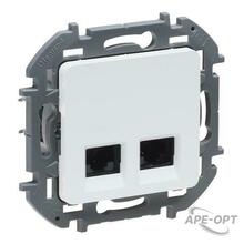 Изображения товара Inspiria Белый Розетка 2-ая компьютерная RJ45 С/У категория 6 UTP | 673840 | Legrand