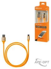 Изображения товара Дата-кабель, ДК 14, USB - USB Type-C, 1 м, силиконовая оплетка, оранжевый, | SQ1810-0314 | TDM