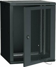 Изображения товара Шкаф LINEA W 15U 600x600 мм дверь перфорированная, RAL9005 | LWR5-15U66-PF | ITK