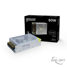 Изображения товара Блок питания для светодиодной ленты LED STRIP PS 60W 12V IP20 | 202003060 | Gauss