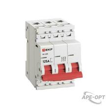 Изображения товара Выключатель нагрузки ВН-125N 3Р 125А PROXIMA | S1253125 | EKF
