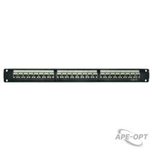 Изображения товара Патч-панель модульная 19", 1U, CAT6, 24 порта RJ45, экранированная | RN6PPF24 | DKC