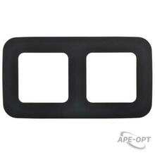 Изображения товара FLITE Artistic Рамка 2-ая РУ-2-А-ФлЧ черный | FI-M22-31-20-K02 | IEK