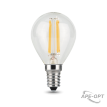 Изображения товара Лампа светодиодная LED 7Вт E14 220В 4100К шар | 105801207 | Gauss