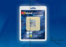 Изображения товара USW-001-LCD-DM-40/500W-TM-M-BG Выключатель с диммером и таймером выключения, сенсор, блистер, бежевый | 04029 | Uniel