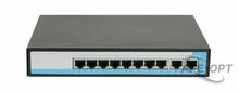 Изображения товара GL-SW-F005-08P - Коммутатор GIGALINK, неуправляемый, 8 PoE (802.3af) порта 10/100Мбит/с до 250 метров cat.6, 2 Uplink порт 100Мбит/с
