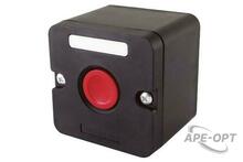 Изображения товара Пост кнопочный ПКЕ 222-1 красный IP54 | SQ0742-0007 | TDM