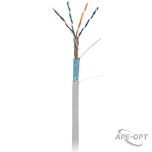 Изображения товара EC-UF004-5E-PVC-GY - Кабель NETLAN F/UTP 4 пары, Кат.5e (Класс D), 100МГц, одножильный, BC (чистая медь), внутренний, PVC нг(B), серый, 305м