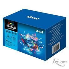 Изображения товара Гирлянда светодиодная с контроллером ULD-S1000-120/DWA MULTI IP67 120 диодов, 10 м, разноцветная, IP67, шнур белый | 07927 | Uniel
