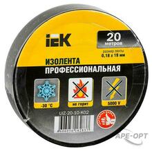 Изображения товара Изолента 0,18х19 мм черная 20 метров | UIZ-20-10-K02 | IEK