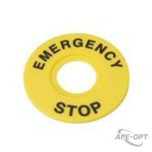 Изображения товара Маркировка для кнопки аварийного останова "Emergency Stop" D60 | SBY9360 | Systeme Electric