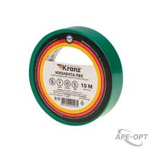 Изображения товара Изолента ПВХ 0.13х15 мм, 10 м, зеленая | KR-09-2003 | Kranz