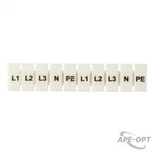 Изображения товара Маркеры для JXB-ST 2,5 с символами "L1, L2, L3, N, PE" (100 шт.) EKF PROxima | zb-st-2.5-L-1-3 | EKF