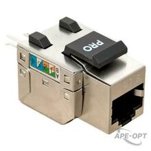 Изображения товара Модуль Keystone розеточный TERACOM PRO Cat.6 RJ-45 экранированный FTP 110 IDC 90 градусов | TRP-KSTN-SOCK-90D-6FTP | EKF