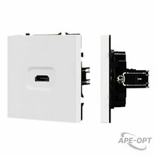 Изображения товара ARL NOBE Розетка HDMI софт-тач белый кварц SCT-MHD1-SFPL-WH | 061846(1) | Arlight