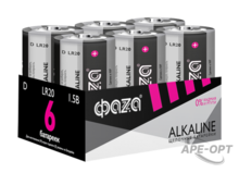 Изображения товара Батарейка LR20 ФАZА Alkaline Pack-6 арт.5030633