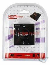 Изображения товара Переключатель гнездо HDMI на 3 гнезда HDMI, без питания, пластик | 17-6912 | REXANT