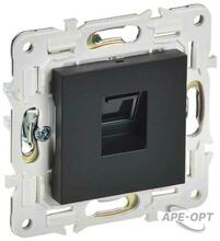 Изображения товара SKANDY Розетка компьютерная RJ45 кат.5E SK-K01Bl черный | SK-K10-1-K02 | IEK