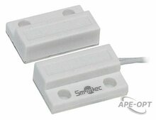 Изображения товара ST-DM110NC-WT - Магнитоконтактный датчик Smartec, НЗ, белый, накладной для деревянных дверей, миниатюрный, зазор 20 мм