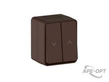 Изображения товара AtlasDesign Profi54 Коричневый Выключатель 2-клавишный для жалюзи, 2хсх.4 | ATN546019 | SE