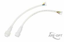 Изображения товара Соединительный кабель (4pin) герметичный (IP67) 4х0.75 мм² 300 V белый | 11-9440 | REXANT