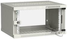 Изображения товара Шкаф LINEA WE 6U 600x450мм дверь стекло серый | LWE3-06U64-GF | ITK