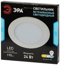 Изображения товара Светильник светодиодный встраиваемый downlight LED 1 24Вт 6500К белый круг | Б0019835 | ЭРА