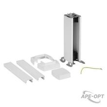 Изображения товара Snap-On мини-колонна алюминиевая с крышкой из пластика 1 секция, высота 0,3 метра, цвет белый | 653000 | Legrand