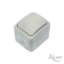 Изображения товара Переключатель проходной Mini OG IP54, о/у, серый | KR-78-0837 | Kranz