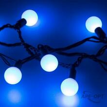 Изображения товара Светодиодная гирлянда ARD-BALL-CLASSIC-D23-20000-BLACK-160LED BLUE (230V, 7W) | 025629 | Arlight