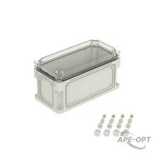 Изображения товара Корпус пластиковый RAM box IP67 300х150х160 мм (высота крышки 35) стенка с выбивными фланцами прозрачная крышка | 531311 | DKC