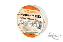 Изображения товара Изолента ПВХ 0,13*15мм Белая 20м | SQ0526-0011 | TDM