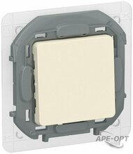 Изображения товара Inspiria Слоновая кость Переключатель 1-клавишный сх6 10АХ IP44 быстрозажимные клеммы | 6736711 | IEK