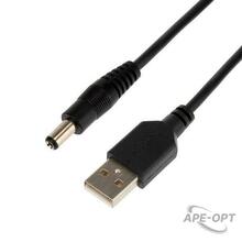 Изображения товара Кабель USB штекер - DC разъем питание 2,1х5,5 мм, длина 1,5 метра | 18-0231 | REXANT
