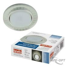 Изображения товара Светильник декор.встр Luciole DLS-L157 GX53 GLASSY/CLEAR 3D GX53 доп.LED подсветка 4Вт металл/стекл