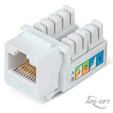 Изображения товара Модуль Keystone Jack RJ-45(8P8C), UTP неэкранированный, CAT 6, тип 90 градусов, белый REXANT PRO | 02-0254 | REXANT