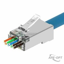 Изображения товара Коннектор RJ45 CAT6 (8P8C) экранированный под диаметр проводника визоляции 1,2 мм | RN6RJ45S12 | DKC