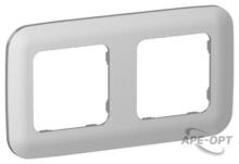 Изображения товара FLITE Artistic Рамка 2-ая РУ-2-А-ФлА алюминий | FI-M22-31-20-K47 | IEK