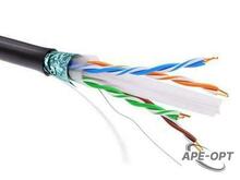 Изображения товара Информационный кабель экранированый F/UTP 4х2 CAT6, PE, чёрный | RN6FUPE3BK | DKC