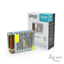 Изображения товара Блок питания Basic 12V 60W IP20 1/120 | BT503 | Gauss