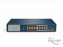 Изображения товара Неуправляемый PoE коммутатор DS-3E0318P-E/M (B) 16 портов RJ45 100M PoE