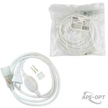 Изображения товара Провод электрический для LED лент UCX-SP2/N21 WHITE 1 STICKER ULS-N21 NEON 220В, 8x16мм, 2 контакта