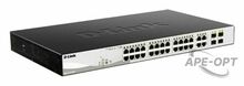 Изображения товара DGS-1210-28P/F5A Настраиваемый L2 коммутатор с 24 портами 10/100/1000Base-T и 4 комбо-портами 100/1000Base-T/SFP (24 порта PoE 802.3af/at, PoE-бюджет 193 Вт)