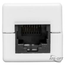 Изображения товара Адаптер проходной TERACOM PRO Cat.6 неэкранированный RJ45-RJ45 белый | TRP-INLC-2RJ45-6UTP-WH | EKF